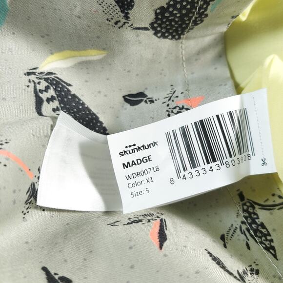 Skunk Funk SKFK Print Dress New Pockets Sustainable Material Spain Size Large - Picture 10 of 11